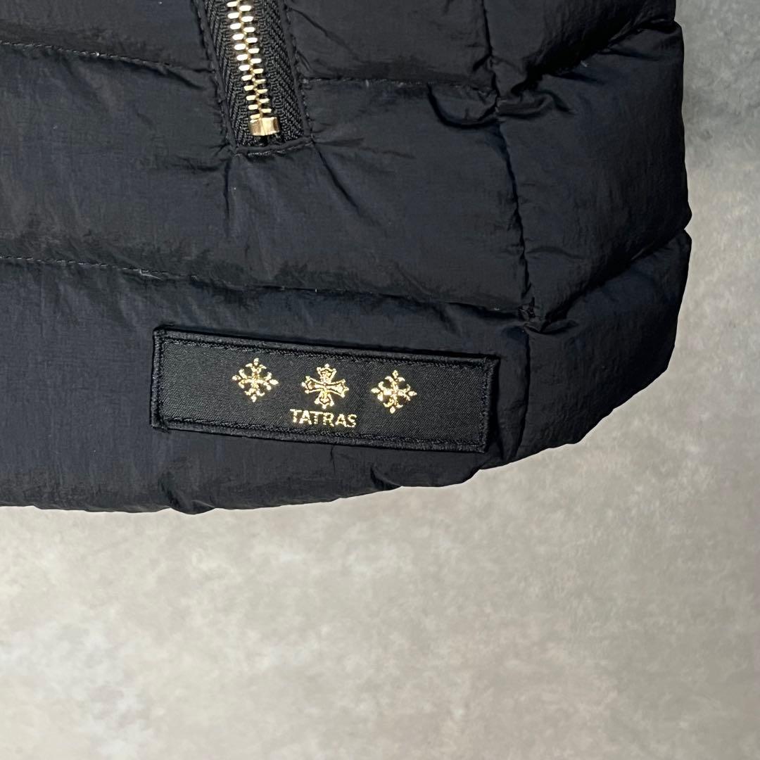 美品 ORSIERA ダウン ベスト ファー 取り外し可 3way ブラック