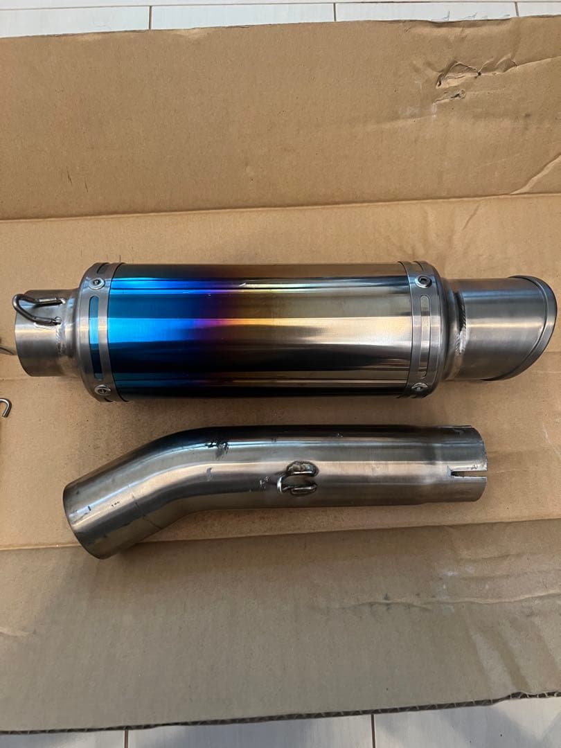 CB400SF NC42 LCI ショートチタン スリップオンマフラー