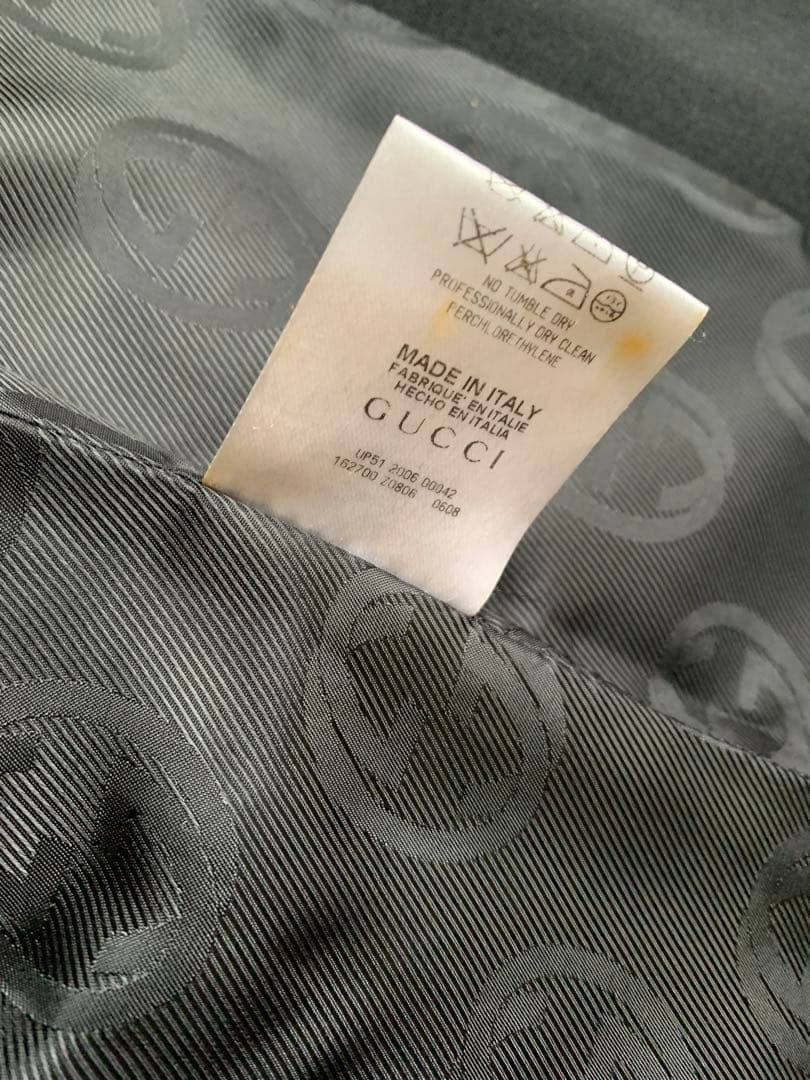 【★きこ★】美品 グッチ GUCCI シルク混 チェスターコート