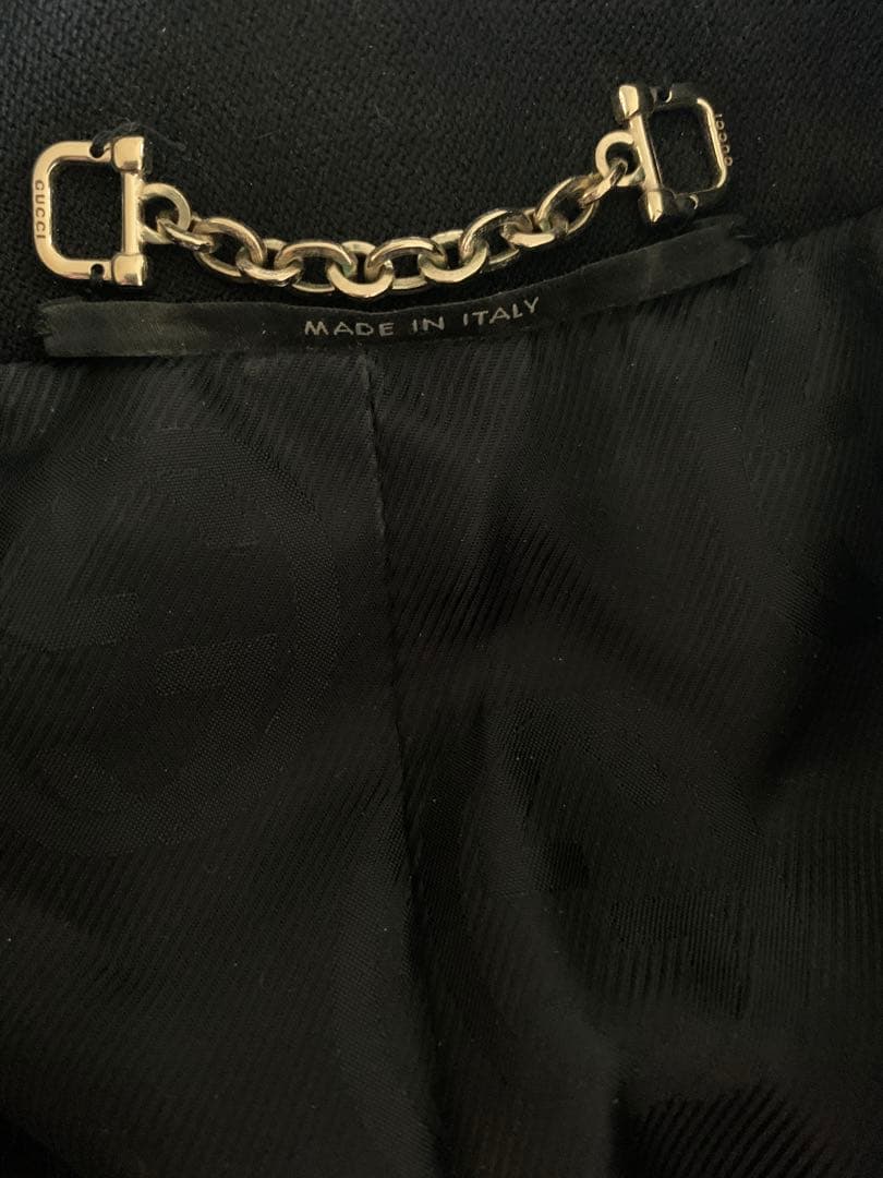 【★きこ★】美品 グッチ GUCCI シルク混 チェスターコート