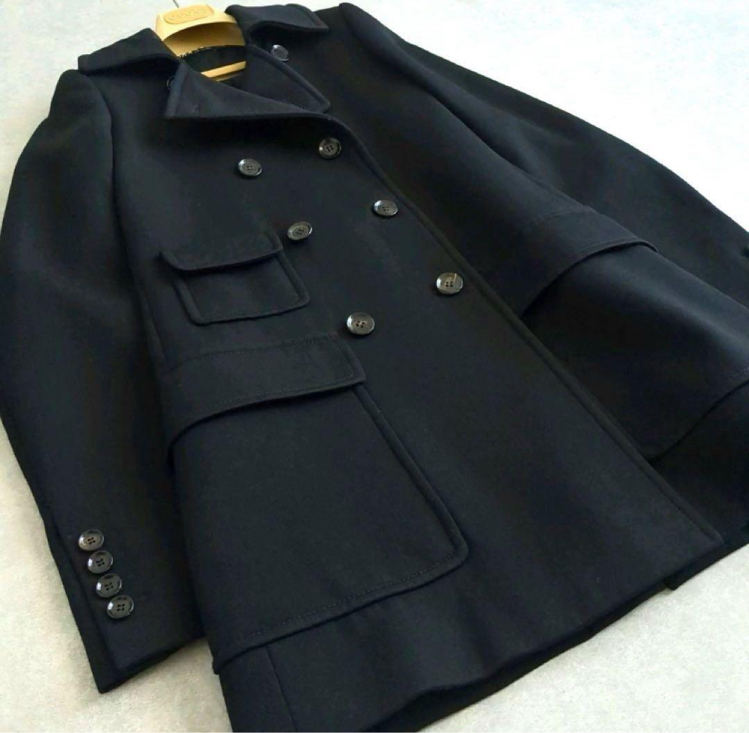 【★きこ★】美品 グッチ GUCCI シルク混 チェスターコート