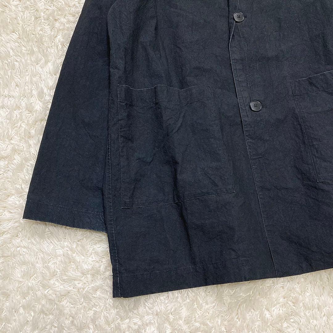 2025 かぐれ コットンテーラードジャケット ユニセックス 黒 2