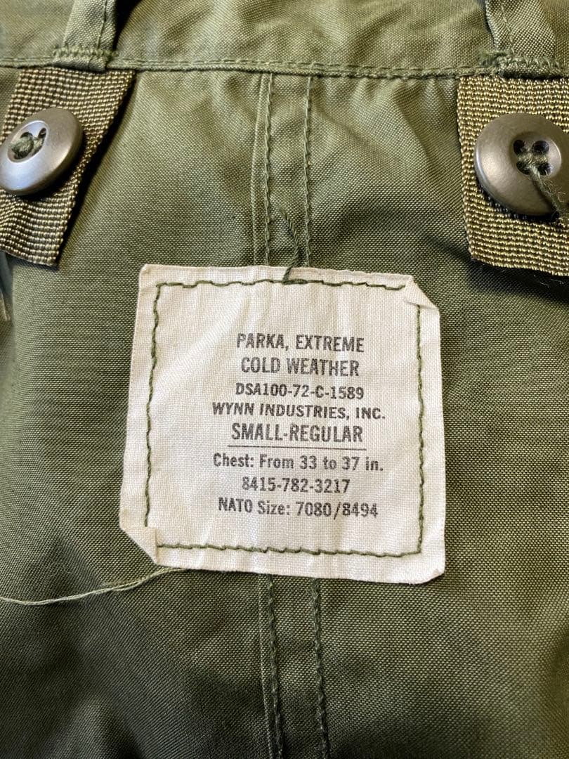 米軍 実物 放出品 M65 パーカ モッズコート SMALL フルセット