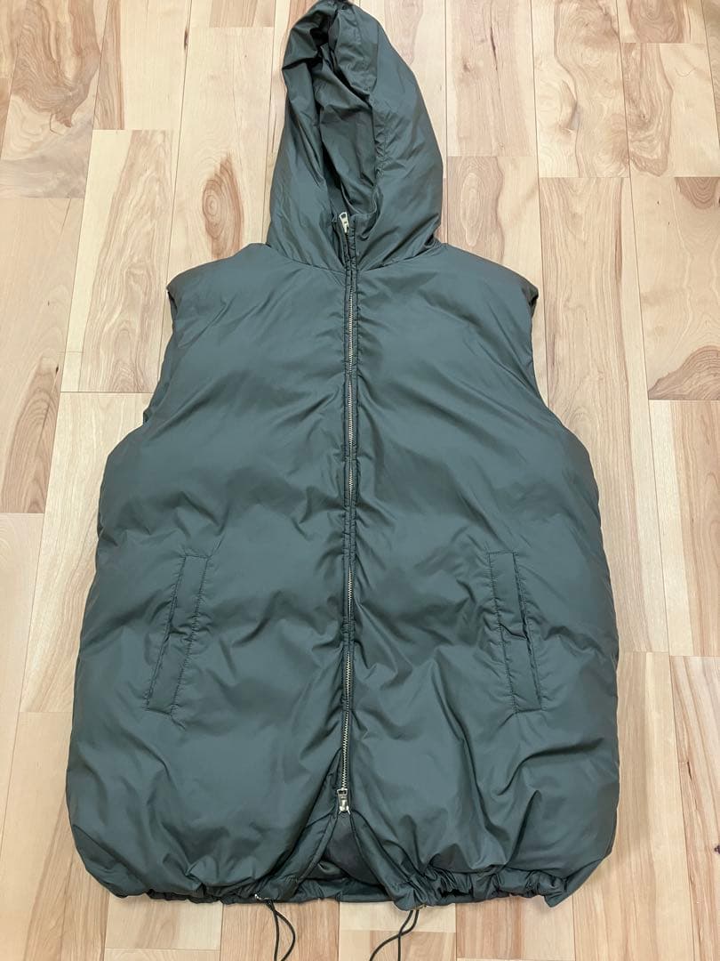 EVERYDAY I LIKE.　中綿ロングベスト　カーキ　ドゥーズイエムクラス