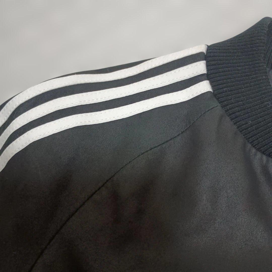 アディダス　トラックジャケットレザー　羊革ラムレザー　アディカラー