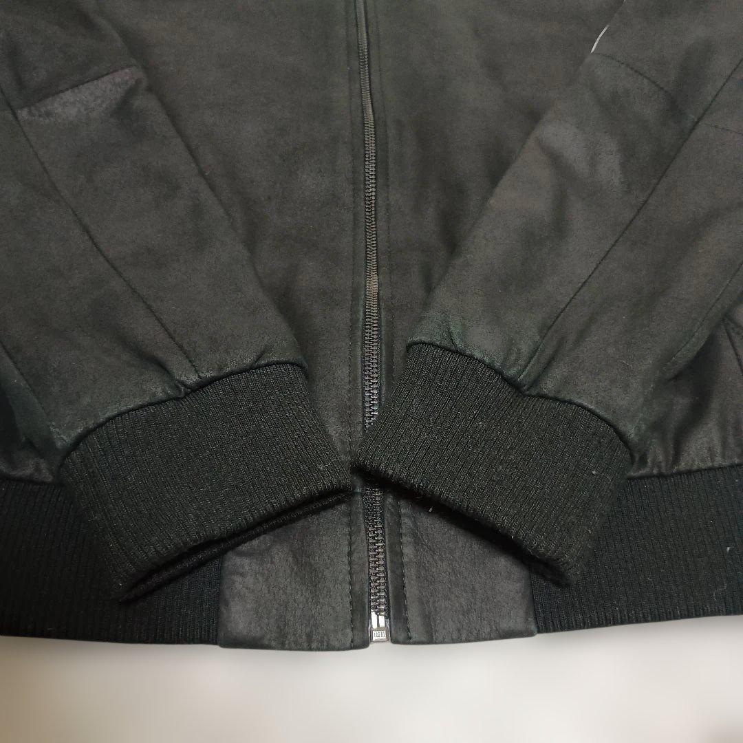 アディダス　トラックジャケットレザー　羊革ラムレザー　アディカラー