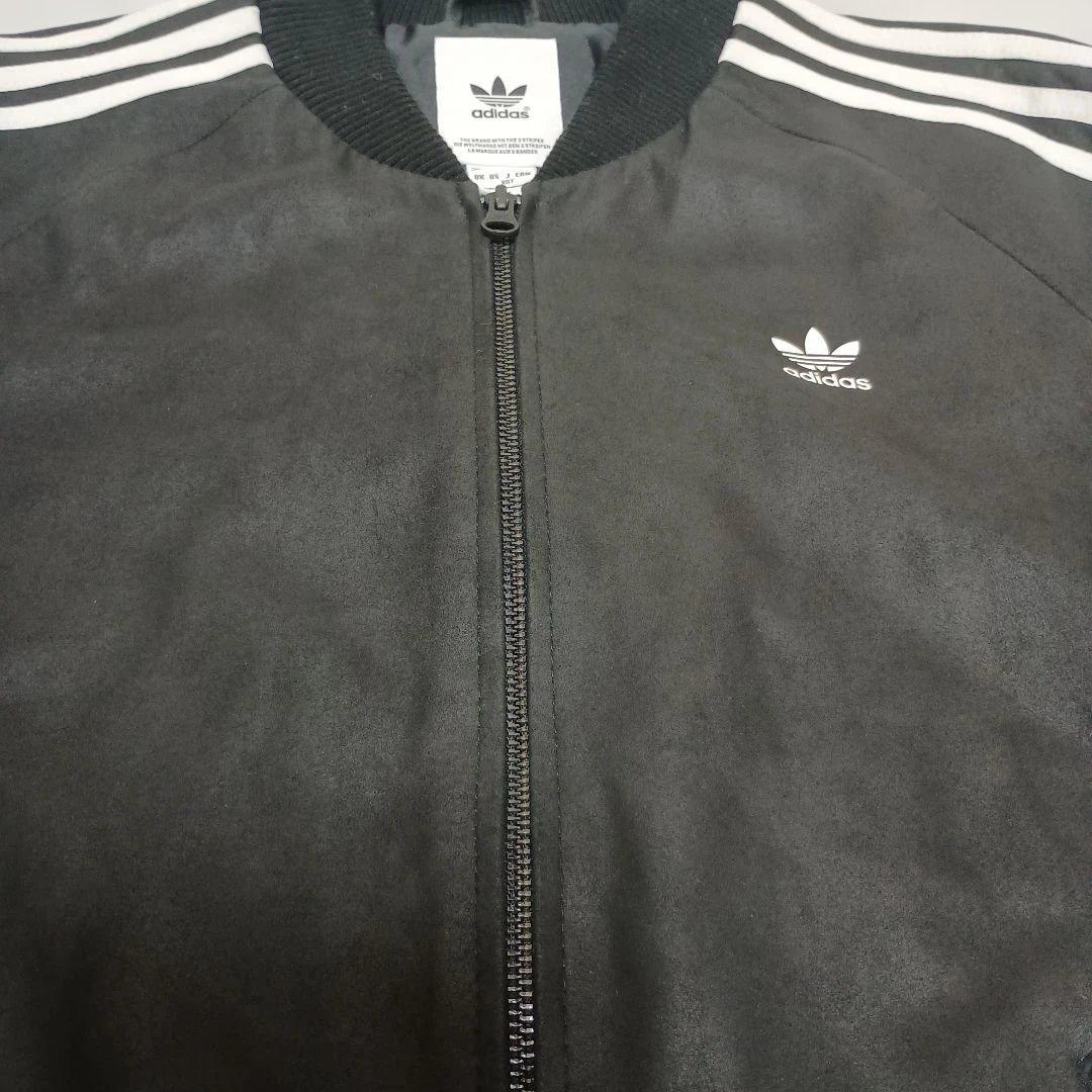 アディダス　トラックジャケットレザー　羊革ラムレザー　アディカラー