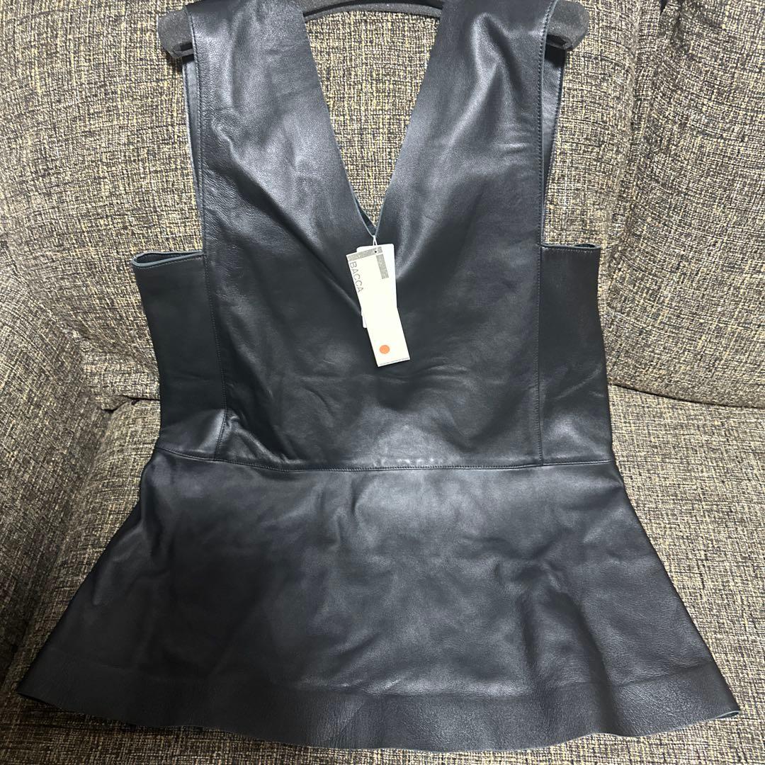 【正規品】BACCA ソフトシープレザー ベストチュニック