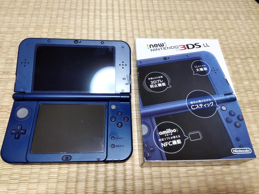 Newニンテンドー3DS LL メタリックブルー　動作品　箱説あり