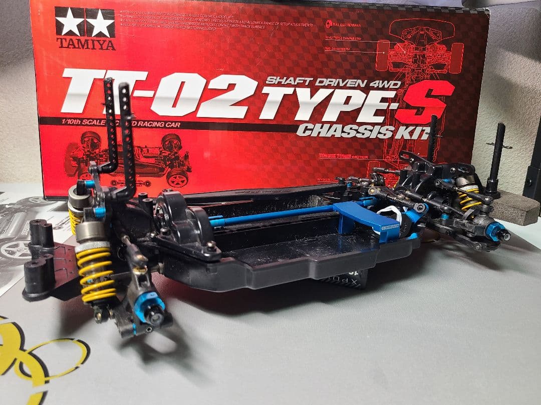 TAMIYA TT-02 TYPE-S 　オプション多数　タミチャレ　タミグラ