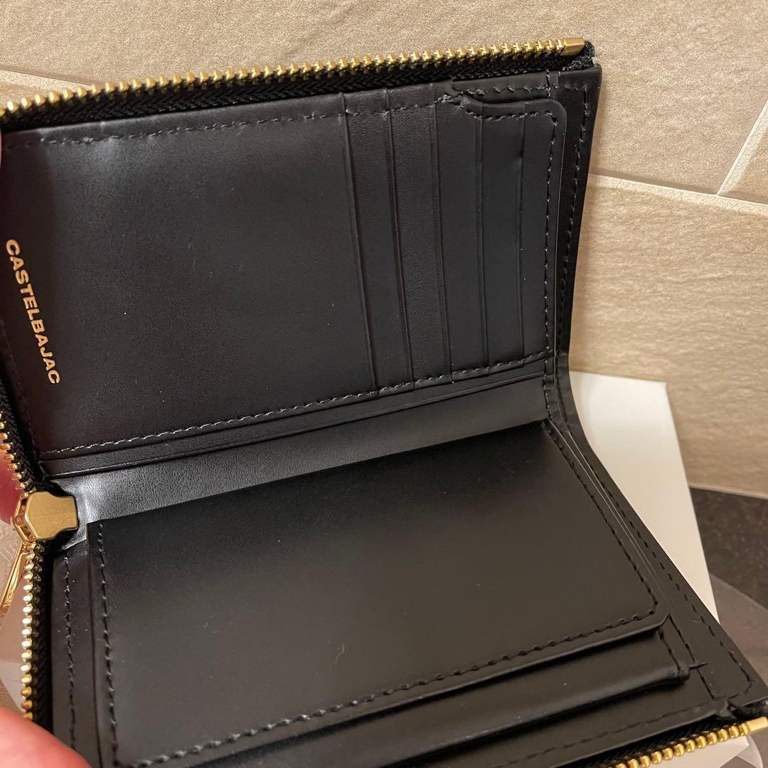 【新品】カステルバジャック　ラウンドファスナー折財布　黒　12,100円