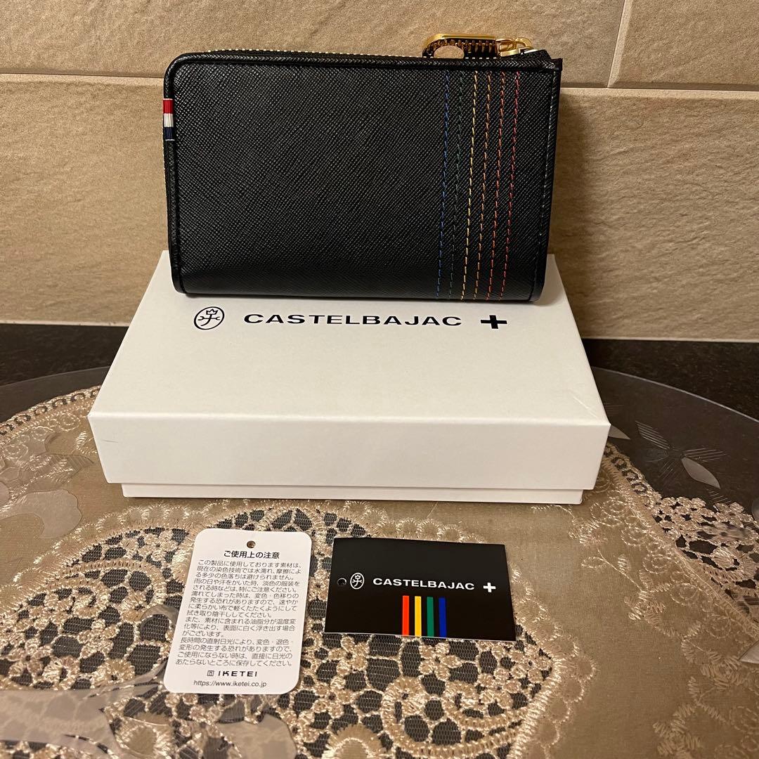 【新品】カステルバジャック　ラウンドファスナー折財布　黒　12,100円