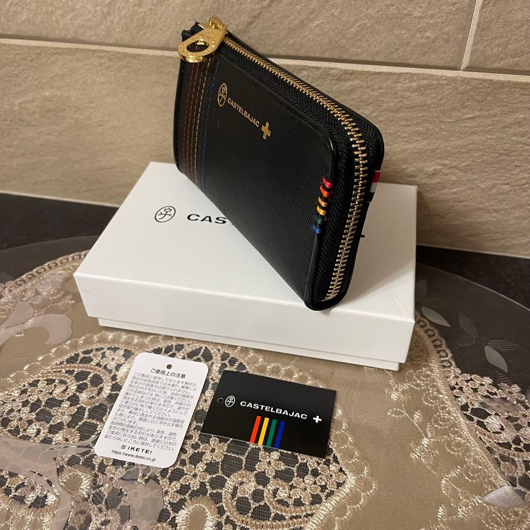 【新品】カステルバジャック　ラウンドファスナー折財布　黒　12,100円