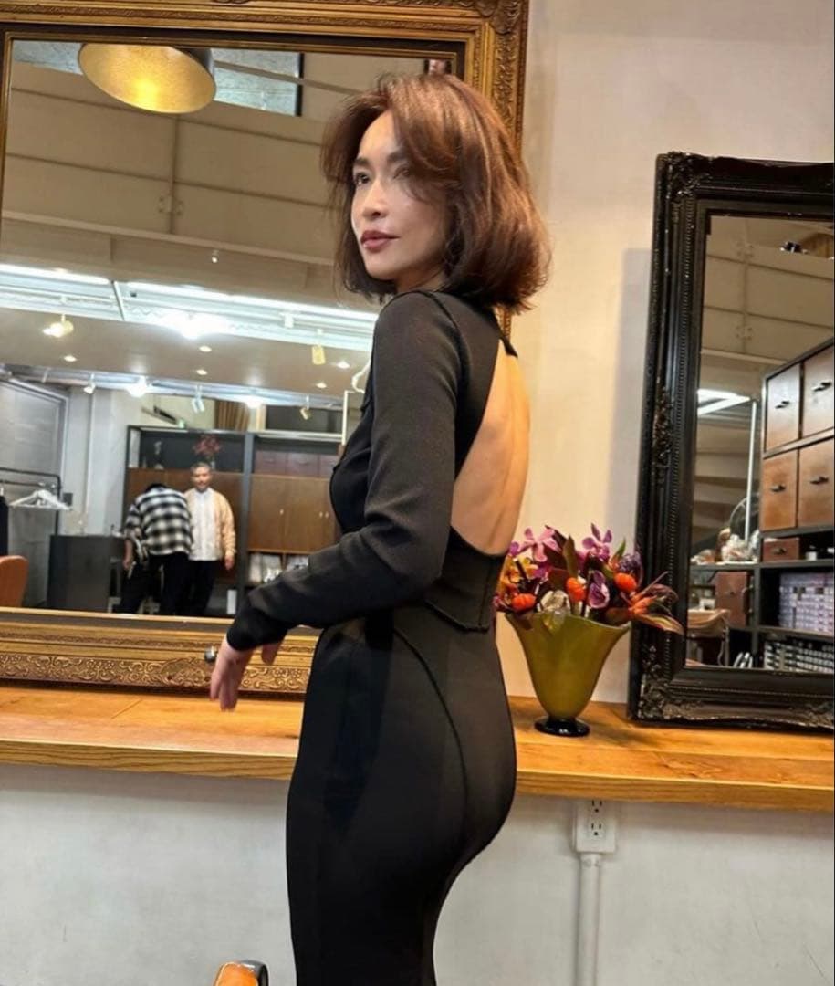 Whim Gazette ハーフミラノニットワンピース 長谷川京子　コラボ