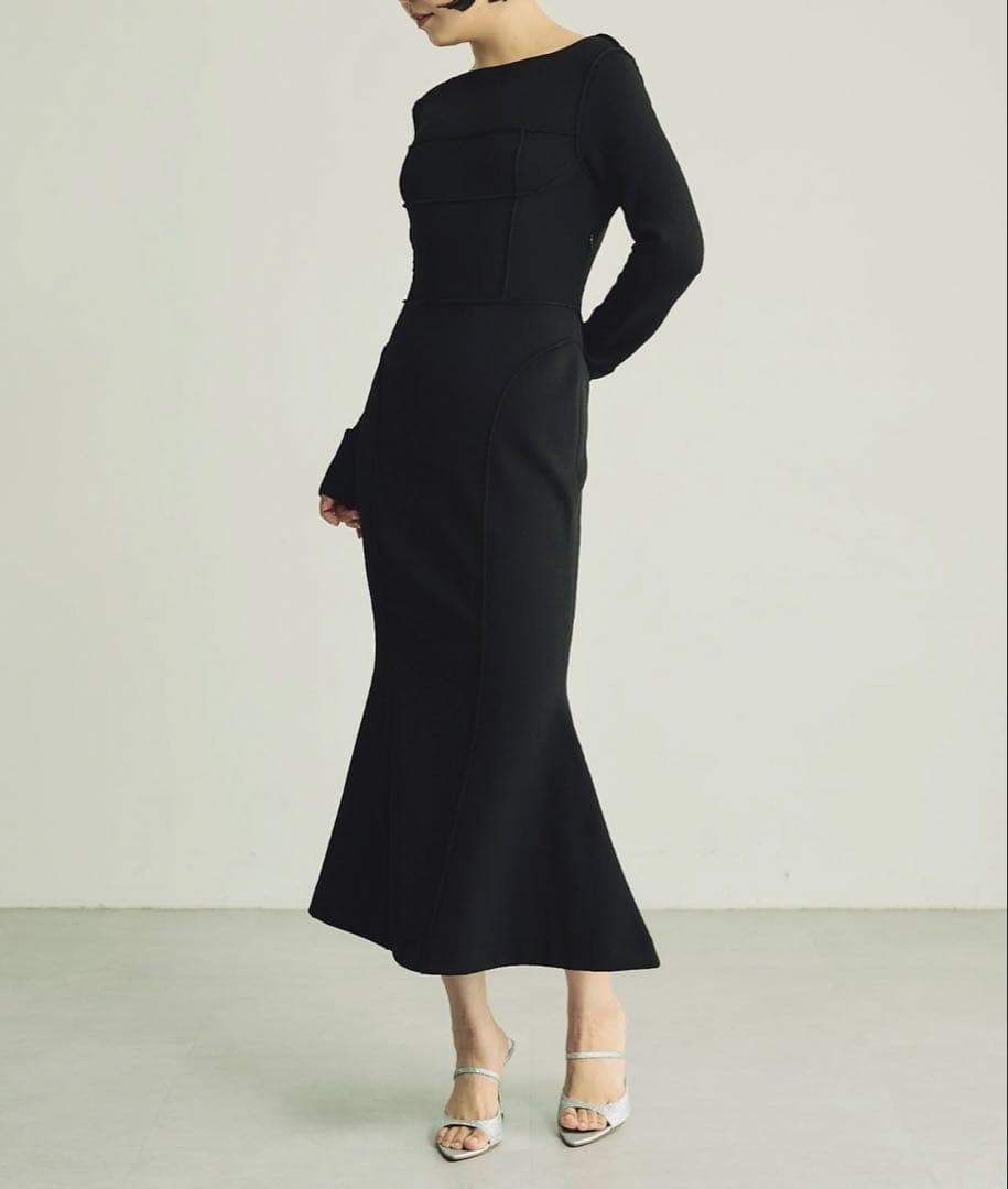 Whim Gazette ハーフミラノニットワンピース 長谷川京子　コラボ