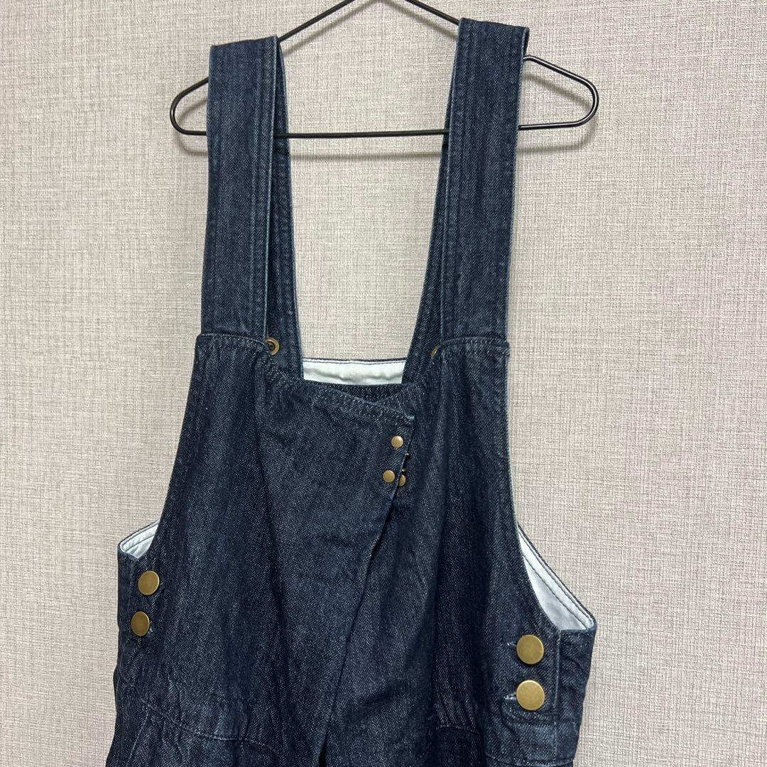 美品⭐︎nest Robe ネストローブ　デニム フロントホック サロペット