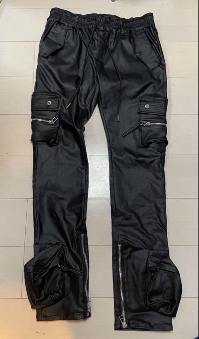 【プロフ用確認‼️】MLVINCE ブラック カーゴパンツ 2回着用