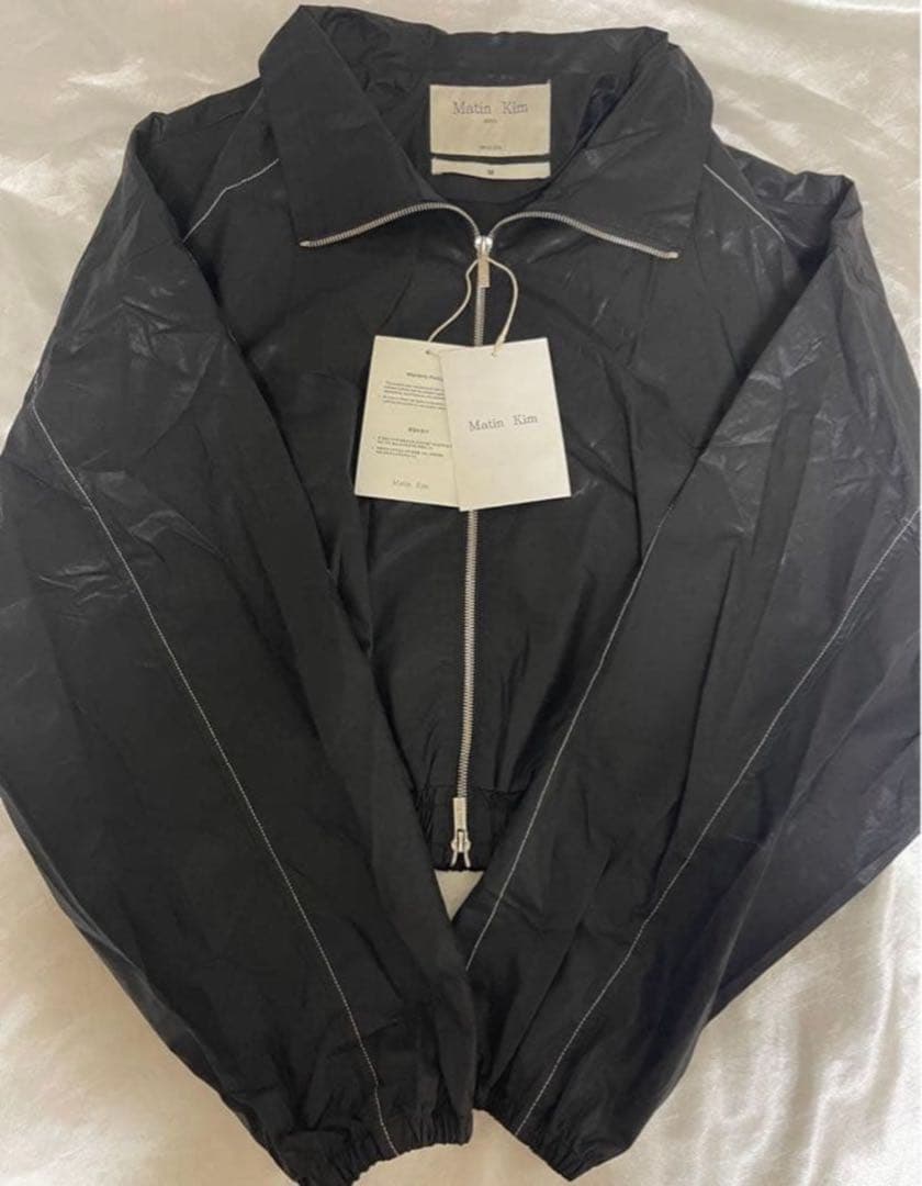 Matin Kim アウター　韓国ジャケットM黒 新品未使用タグ付