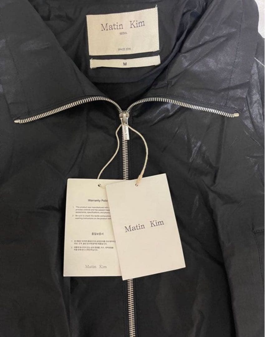 Matin Kim アウター　韓国ジャケットM黒 新品未使用タグ付