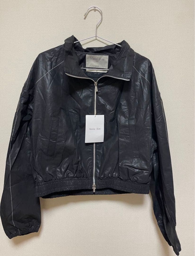 Matin Kim アウター　韓国ジャケットM黒 新品未使用タグ付
