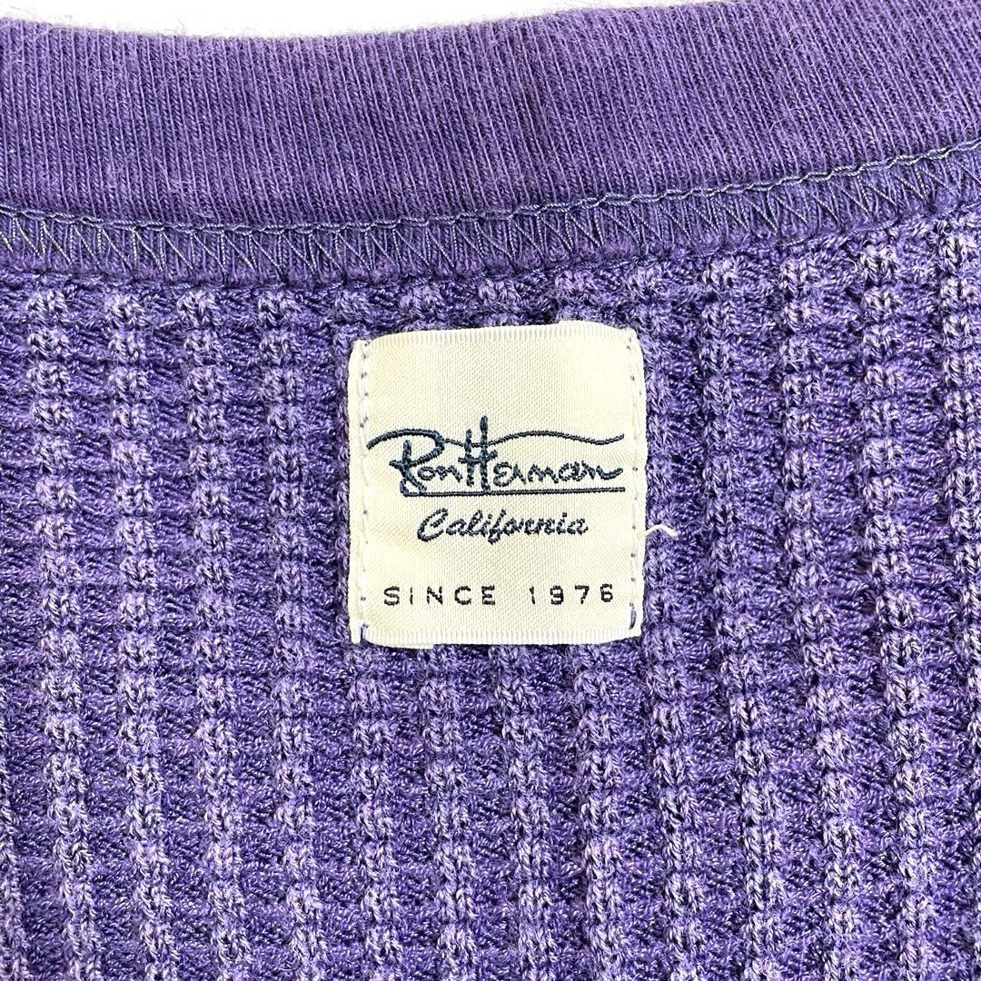 Ron Herman ロンハーマン / サーマルカットソー 長袖 S パープル