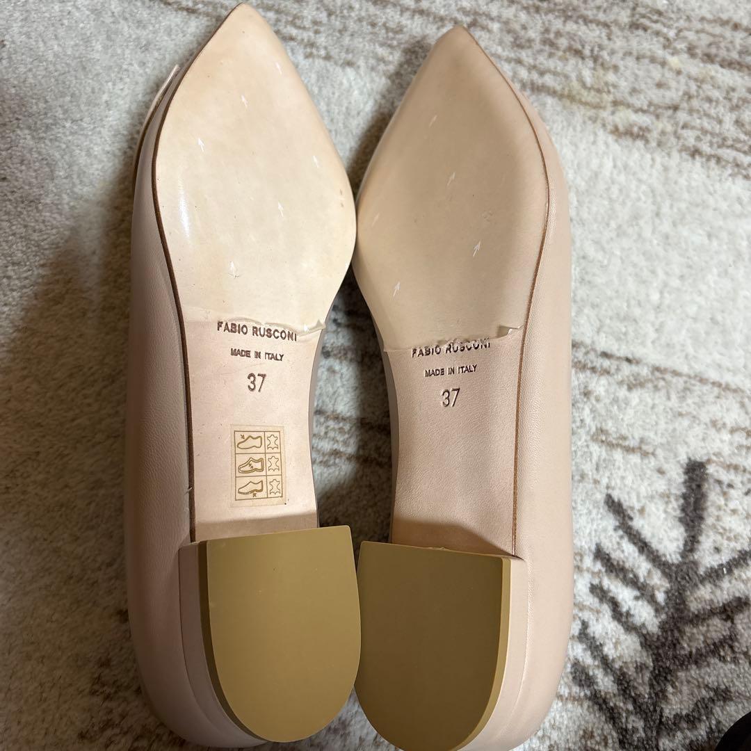 【美品】FABIO RUSCONI F91020 ベージュ 37 パンプス