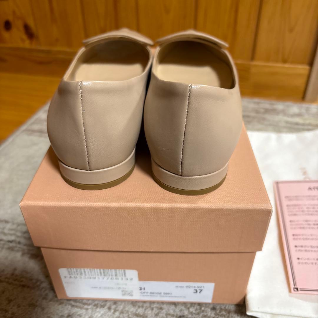 【美品】FABIO RUSCONI F91020 ベージュ 37 パンプス