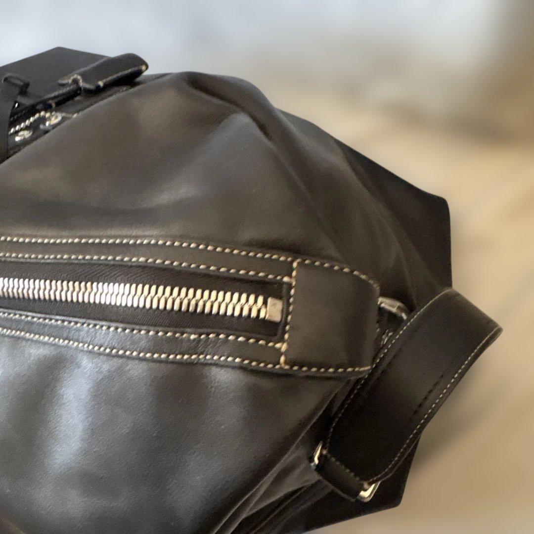 美品✨コーチ レザー　2way ボストンバッグ ブラック　大容量