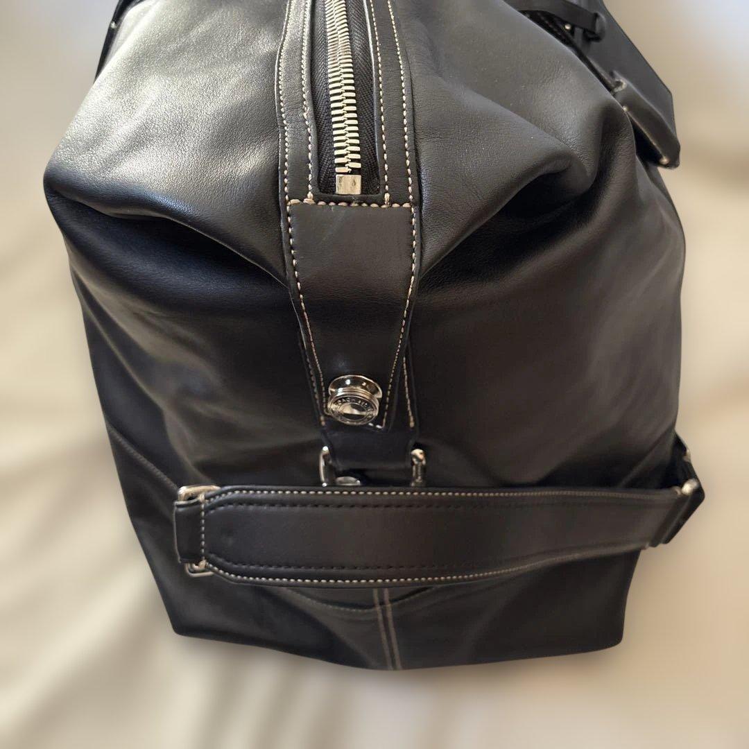 美品✨コーチ レザー　2way ボストンバッグ ブラック　大容量