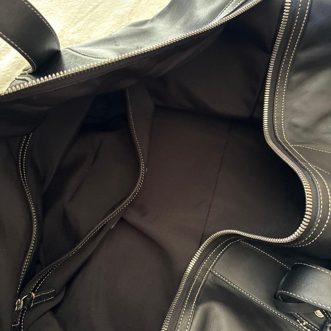 美品✨コーチ レザー　2way ボストンバッグ ブラック　大容量