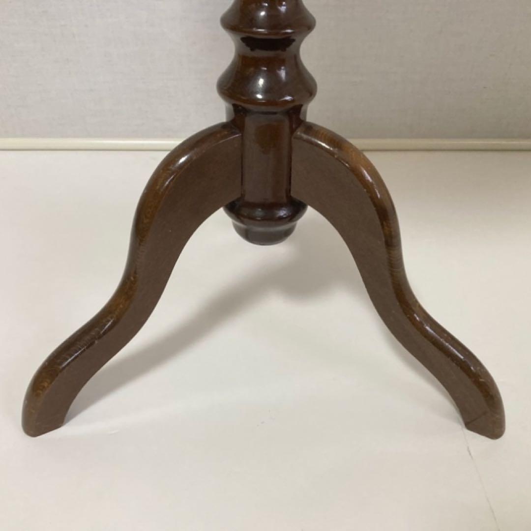 イタリア製 象嵌細工 コーヒーテーブル 丸テーブル サイドテーブル 木製 レトロ