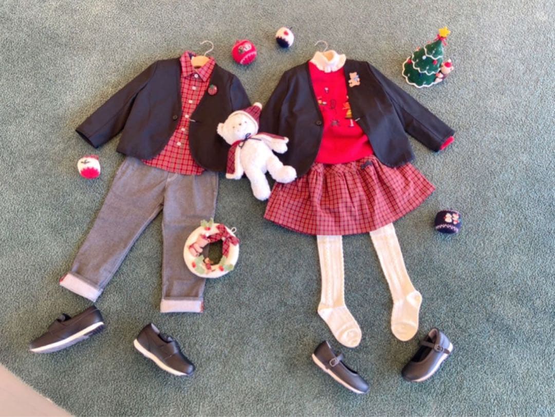 【ファミリア】希少 フォーマル 4点 セット ブラック スーツ 男の子 パンツ