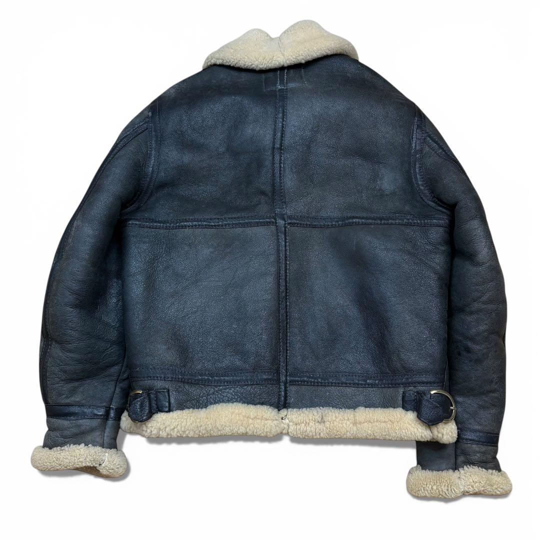 Schott ショット B-3 ムートンジャケット 黒 サイズ38