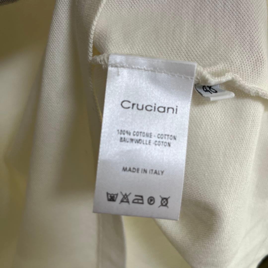【未使用】Cruciani クルチアーニ　カノコ　ポロシャツ　ホワイト