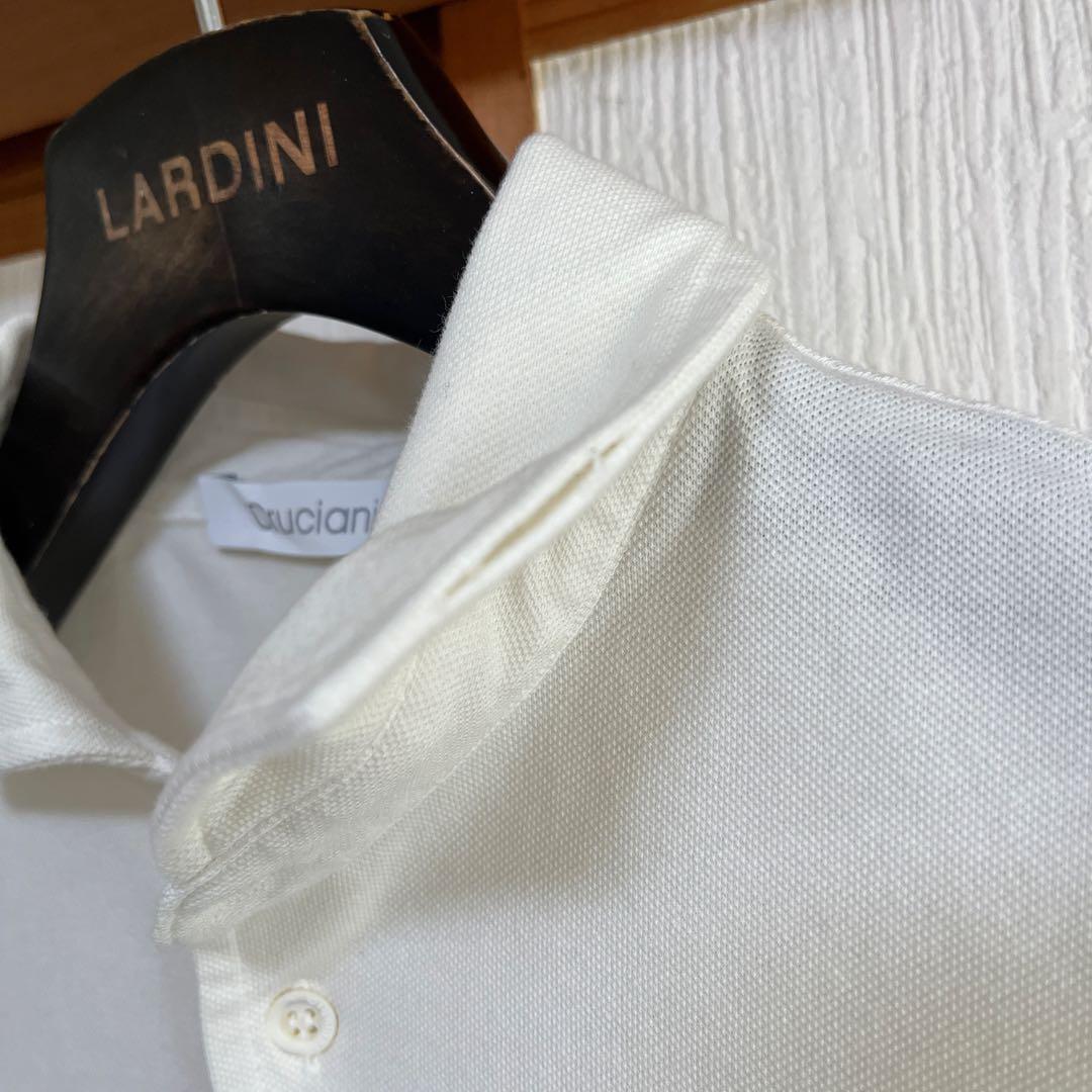 【未使用】Cruciani クルチアーニ　カノコ　ポロシャツ　ホワイト