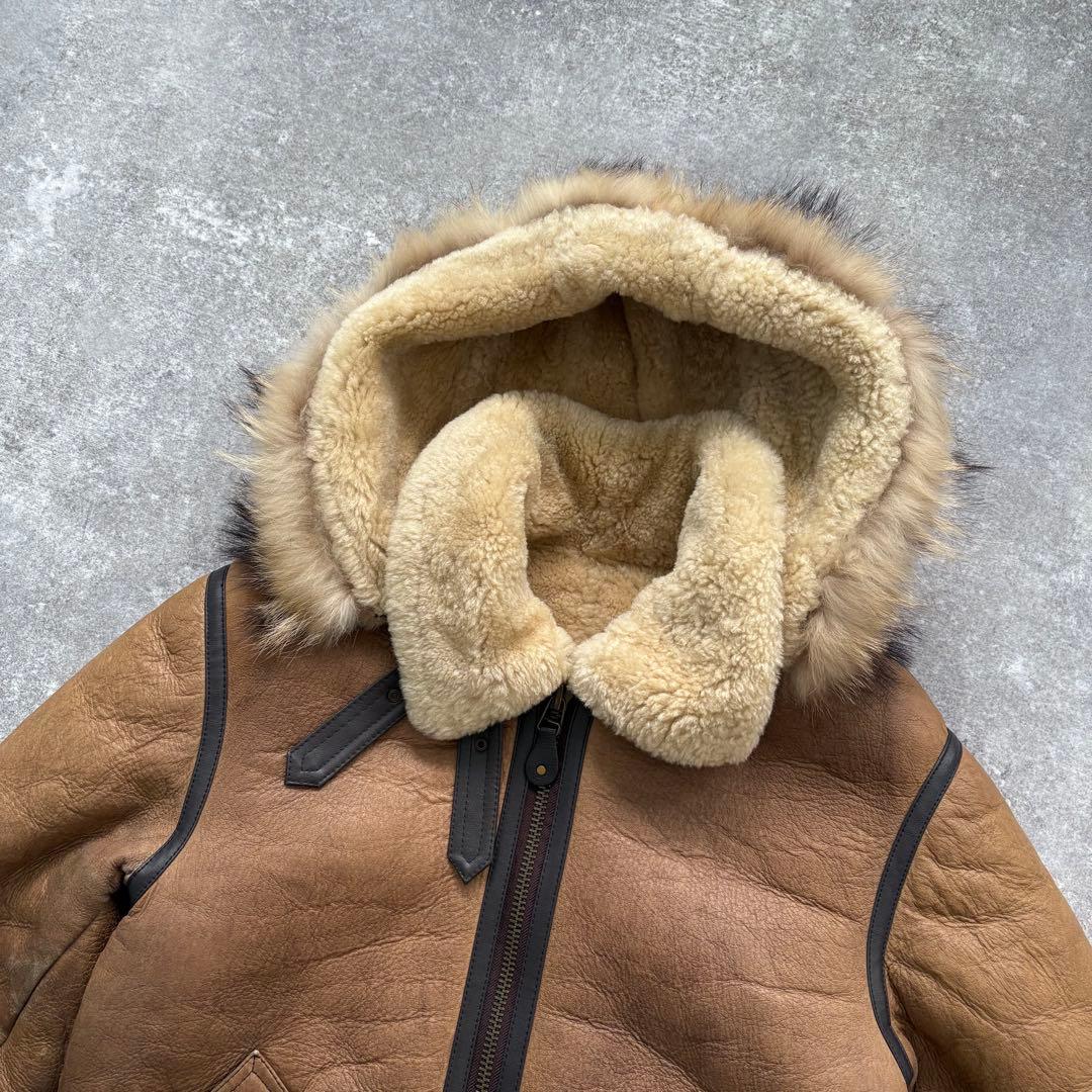 【WESTOP】90s ウエストップ B-3 フライトジャケット ムートン XL