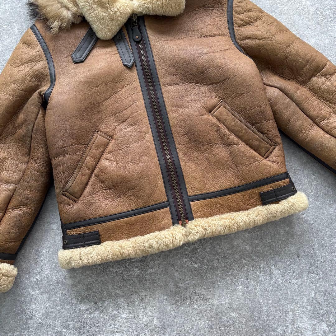 【WESTOP】90s ウエストップ B-3 フライトジャケット ムートン XL