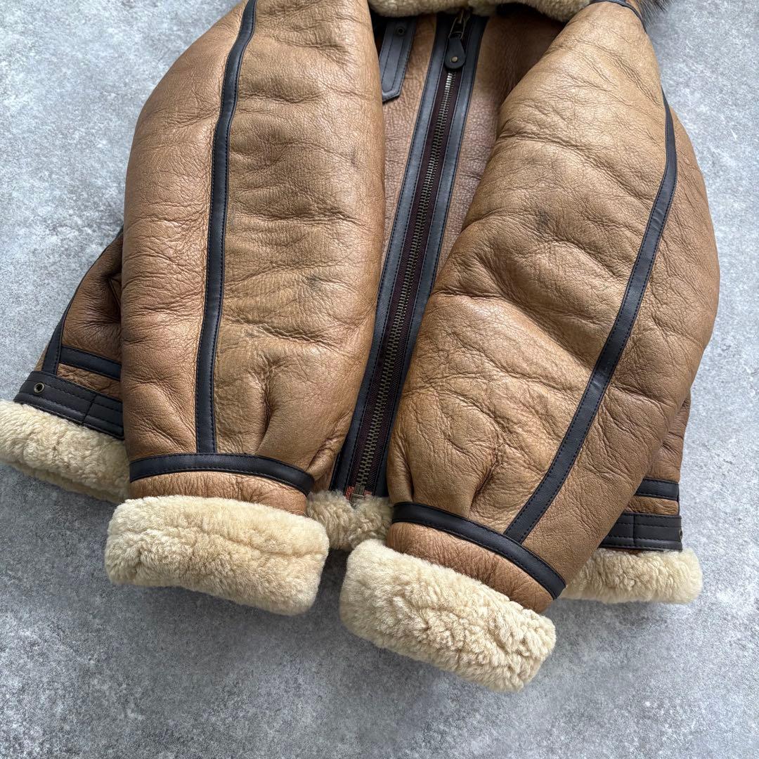 【WESTOP】90s ウエストップ B-3 フライトジャケット ムートン XL