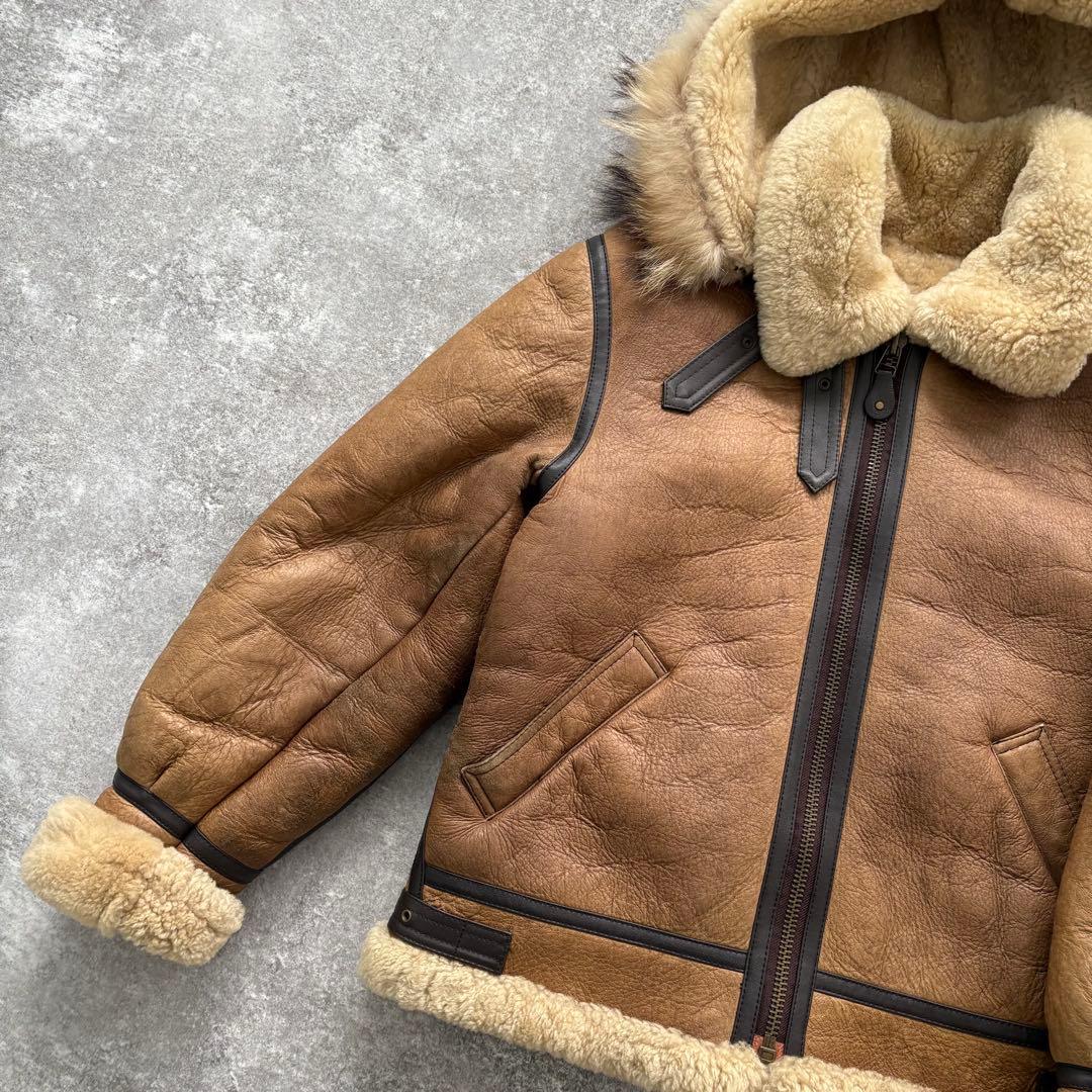 【WESTOP】90s ウエストップ B-3 フライトジャケット ムートン XL