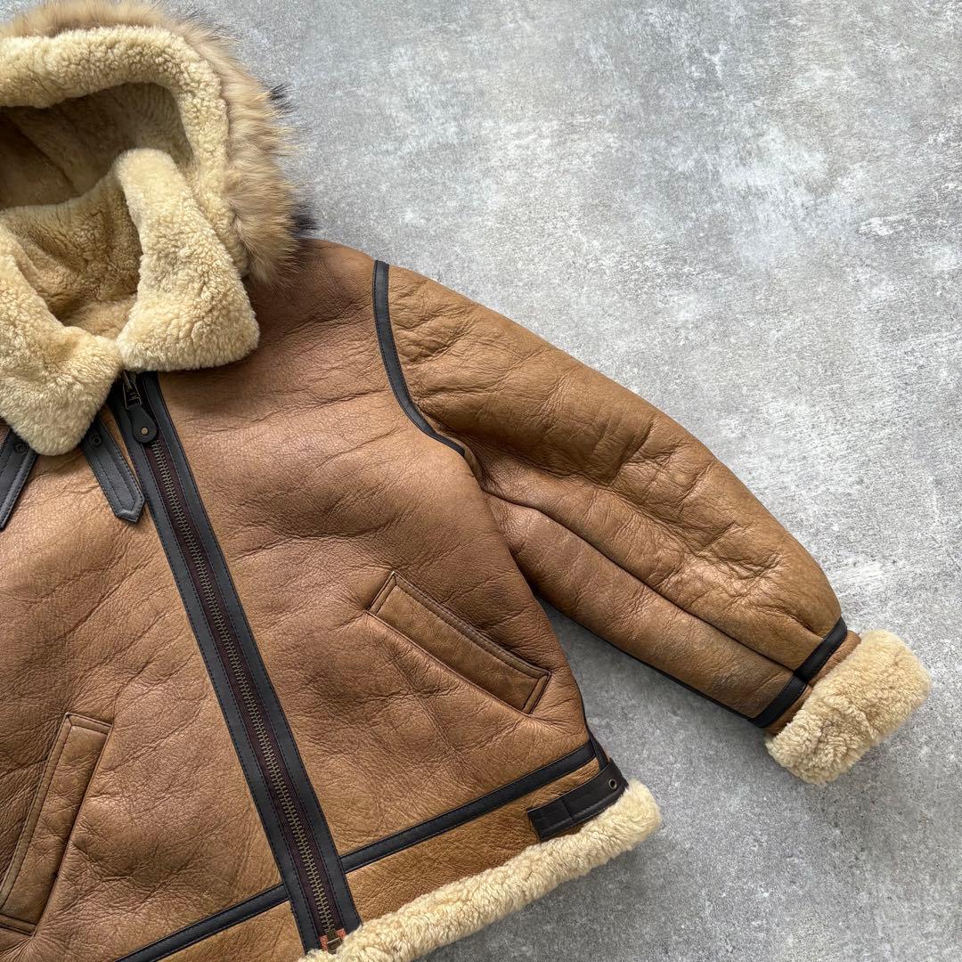 【WESTOP】90s ウエストップ B-3 フライトジャケット ムートン XL