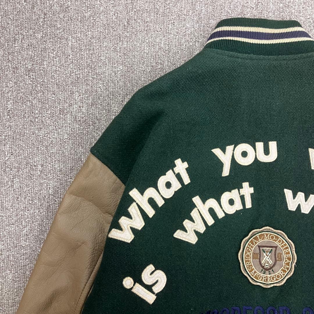 短丈 マクレガー McGREGOR スタジャン 袖レザー ヴィンテージ ウール