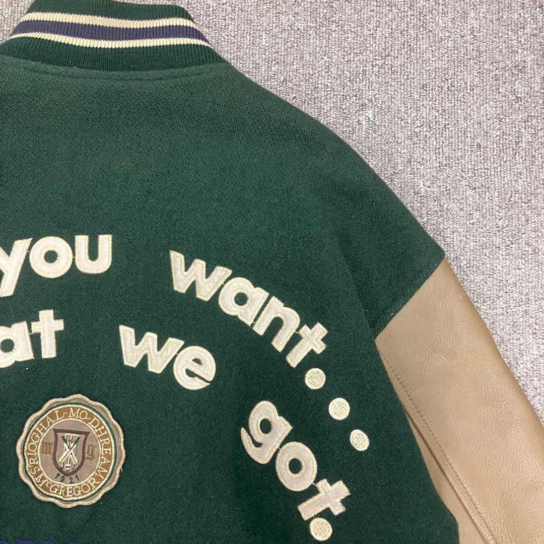 短丈 マクレガー McGREGOR スタジャン 袖レザー ヴィンテージ ウール