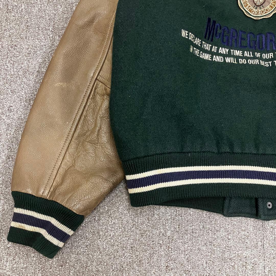 短丈 マクレガー McGREGOR スタジャン 袖レザー ヴィンテージ ウール