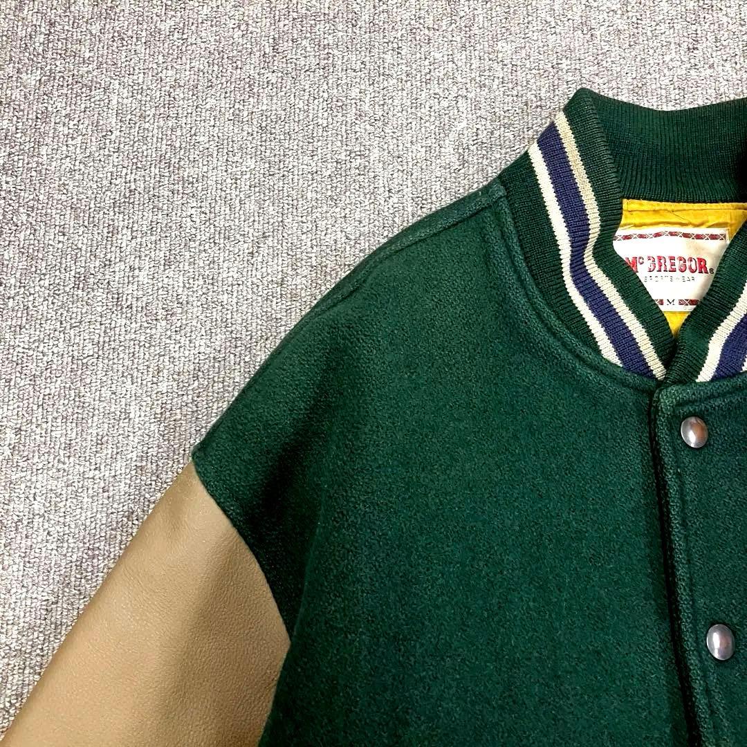 短丈 マクレガー McGREGOR スタジャン 袖レザー ヴィンテージ ウール