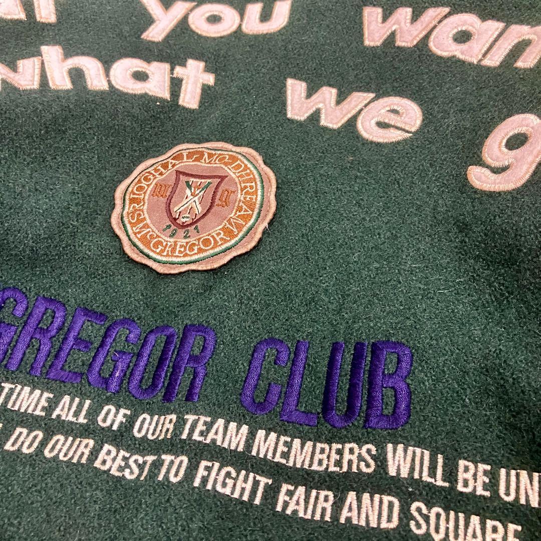 短丈 マクレガー McGREGOR スタジャン 袖レザー ヴィンテージ ウール