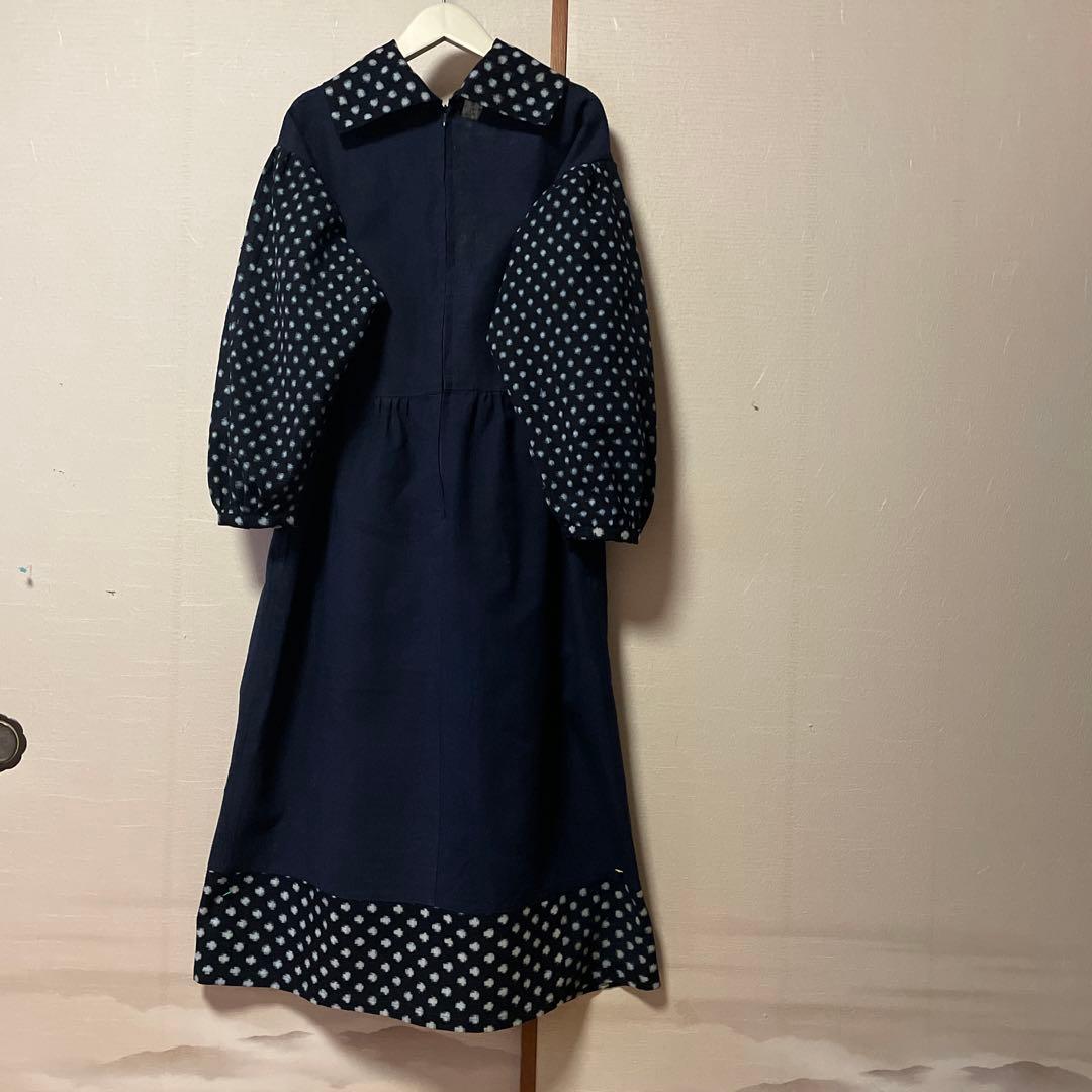 専用　お買い上げ　本場久留米絣　雪ん子ワンピース