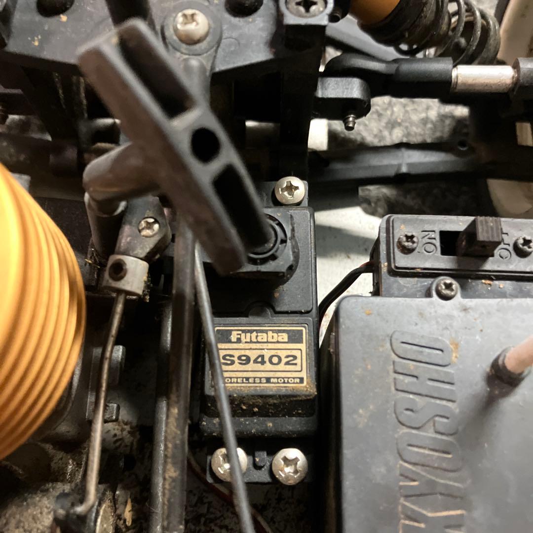 シルバー 4WD ラジコンカー　エンジンカー