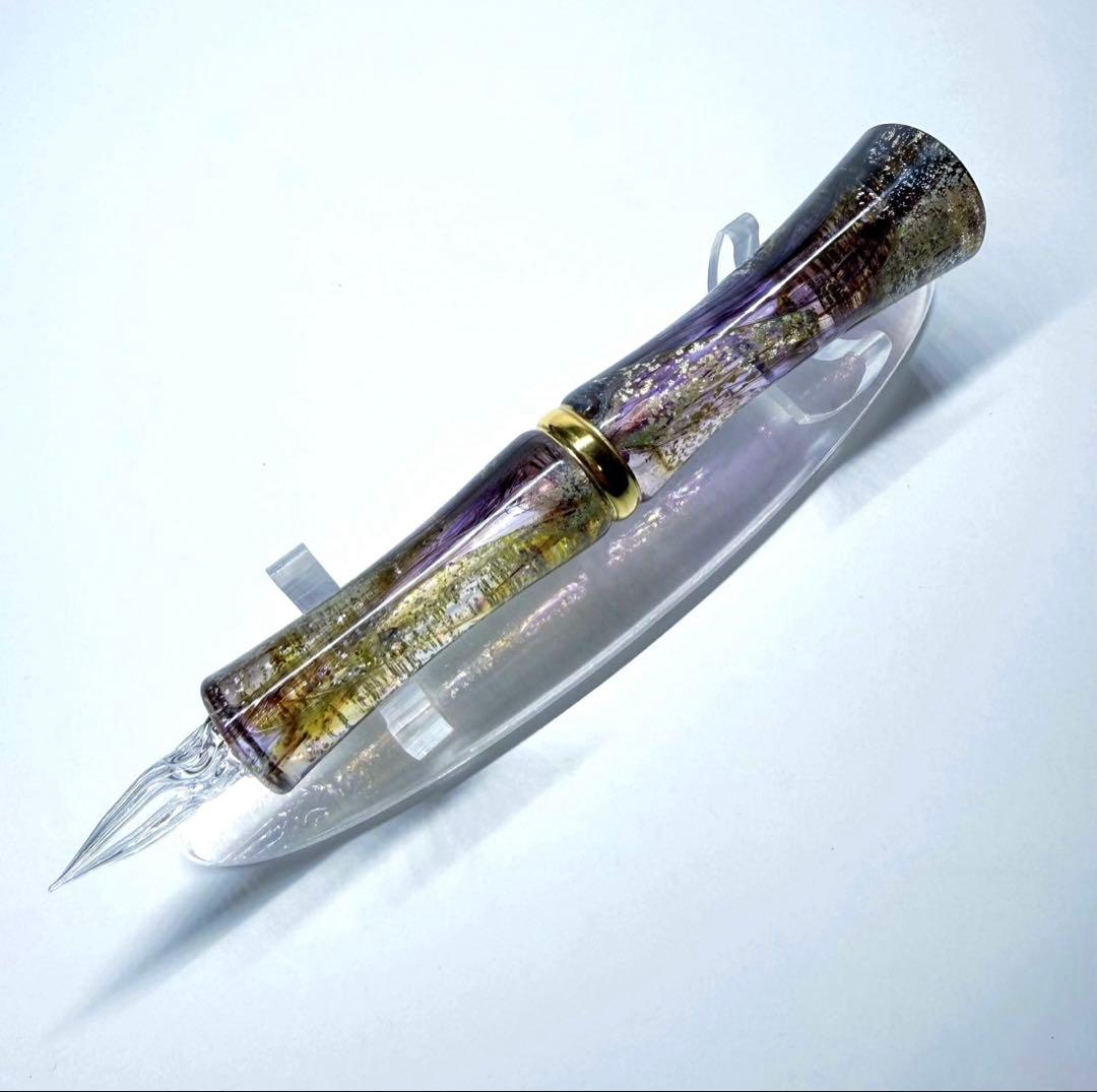 glass studio Toos ガラスペン TAKETORI 月の鏡