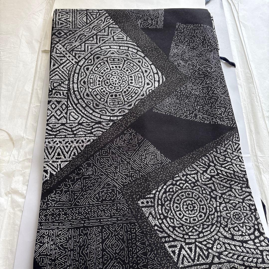 9寸　名古屋帯　全通　黒　長尺