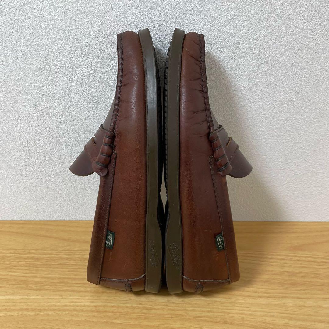パラブーツ　ローファー　レザー　ブラウン　8